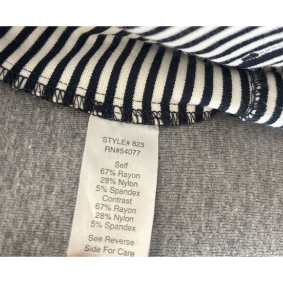 Cabi Size Small Blue Striped Double Breasted Blazer Jacket, Style #823 - Picture 9 of 9